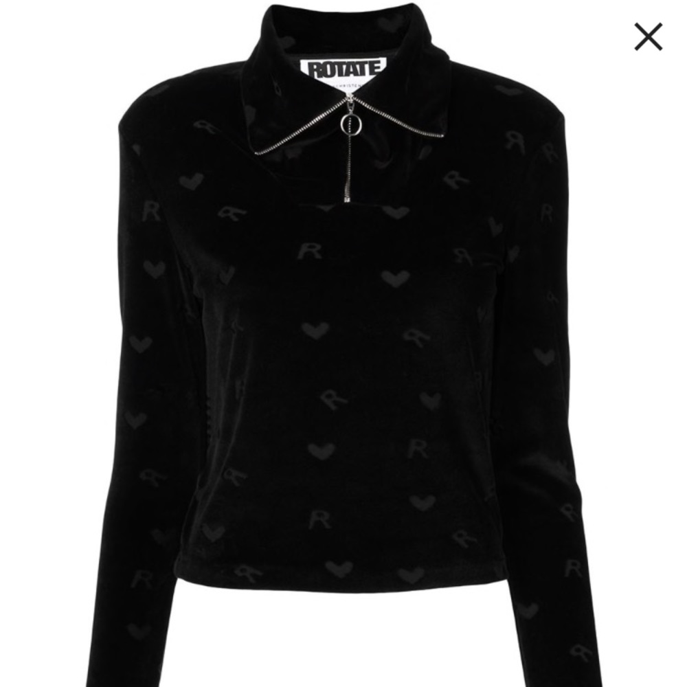 rotate birger christensen velvet top